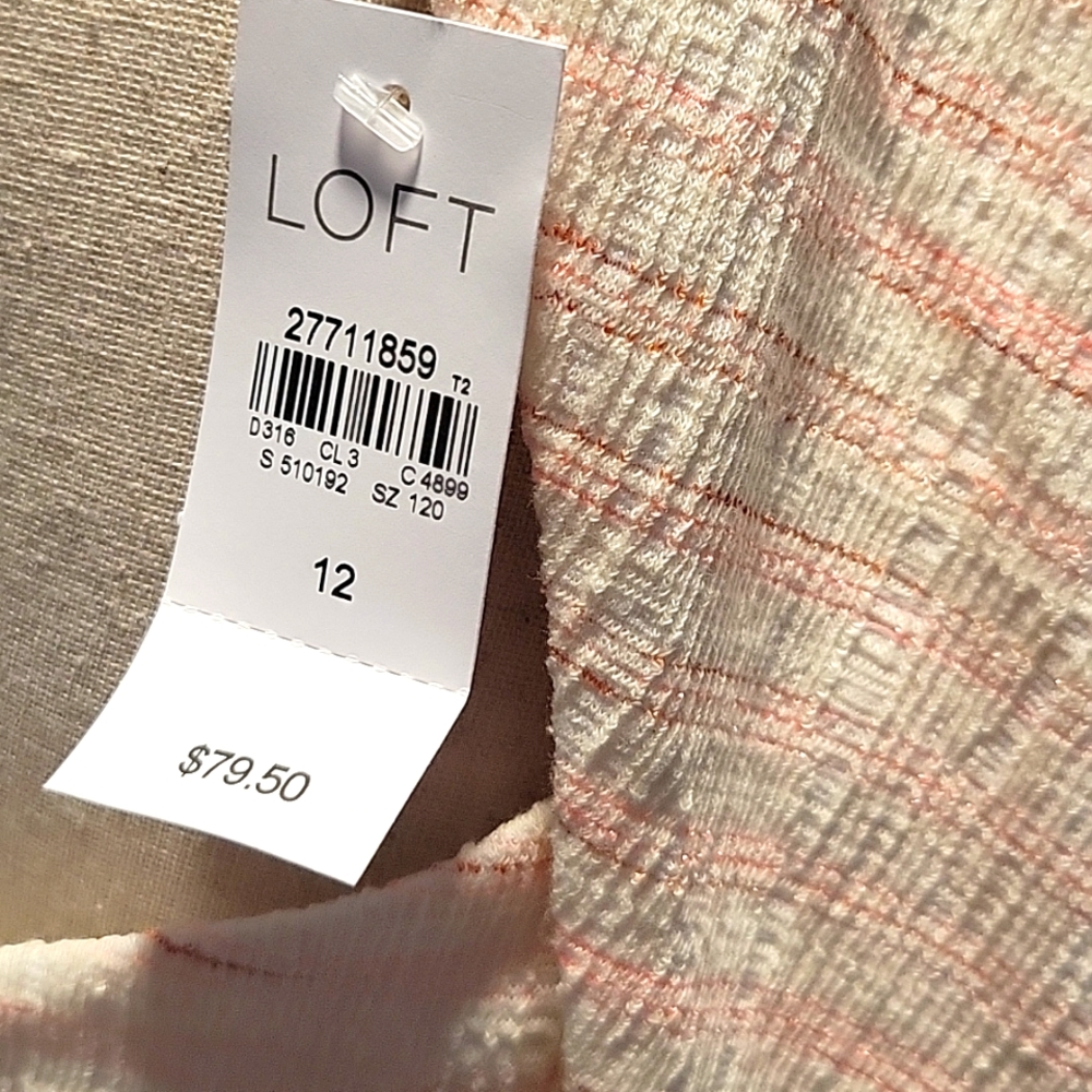 NWT LOFT CROSS-BACK DRESS - Picture 4 of 4